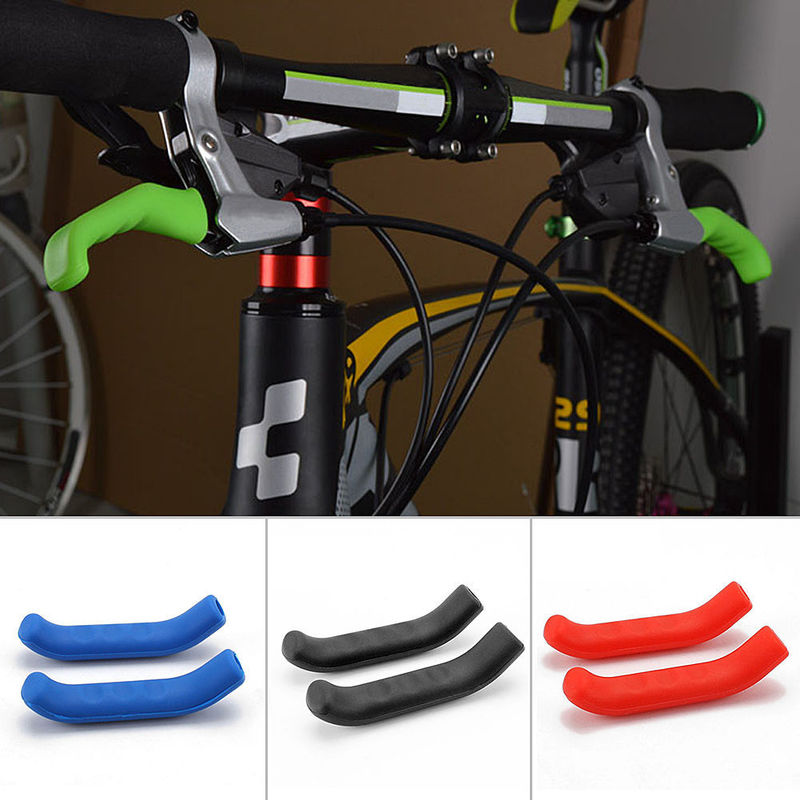 2Pcs Fiets Remhendel Cover Bike Silicone Mouwen Universele Fiets Beschermende Kleding Mountainbike Anti-Skid Protector Cover