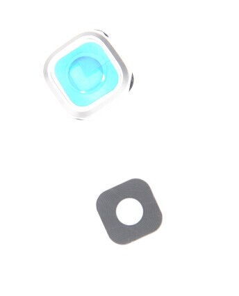 1XBack Rear Camera Glass Lens Frame Cover For Samsung Galaxy A7 A710 A5 A510 A3 A310 Camera Cover Lens Glass Replacement: White Silver