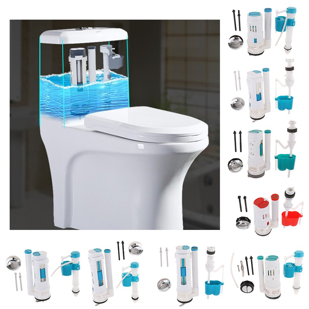 Various Toilet Fill Valve Drain Flush Valve WC Toilet Replacement Kits SET Toilet Seats