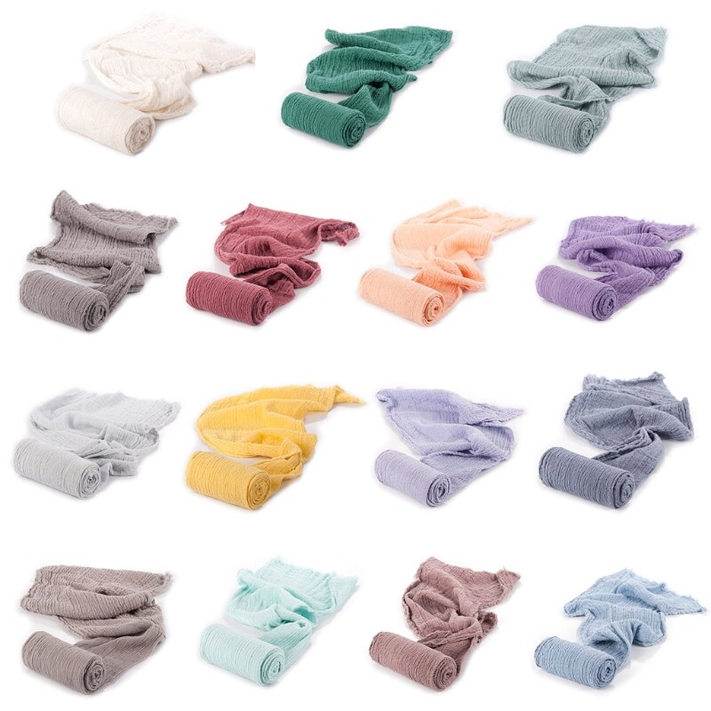 Newborn Photo Shoot Elastic Wrap Blanket Girl Boy Cotton Rug Photography Props