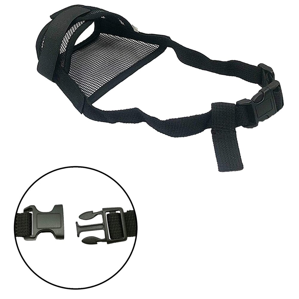 Verstelbare masker voor honden met blafbeet, gaasmond, snuit, verzorging, anti-kauwmasker voor kleine en grote honden