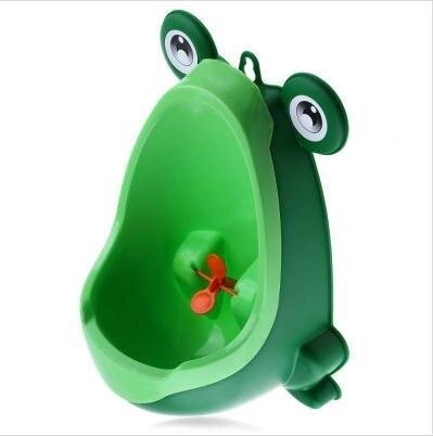 Baby dreng potte toilet træning frø børn stå lodret urinal drenge penico tisse spædbarn lille barn vægmonteret: Grøn