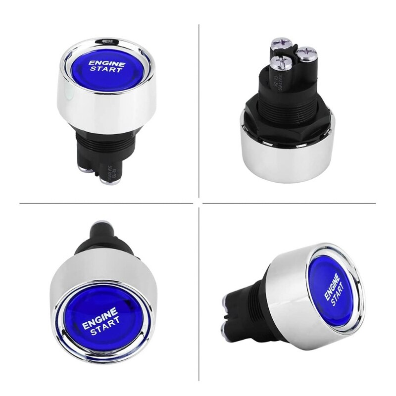Durable Instantaneous Engine Start Button Switch for Easy Nighttime Visibility Looks Cool Suitable for Car Assembly