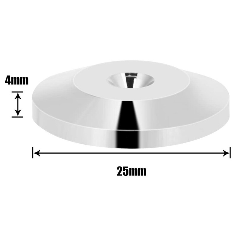 8 Stuks 25X4Mm Universele Koper Luidspreker Spikes Pads Speaker Shock Basis Pad Isolatie Stand Voeten Kegel Basis matten Vloer Disc