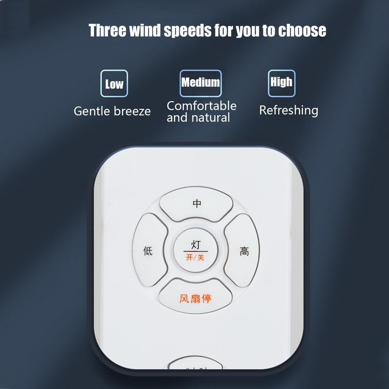 Control remoto para ventilador de techo y lámpara de ventilador de techo, Kit de Control remoto, transmisor de velocidad del viento ajustado, controlador de ventilador de 3 velocidades
