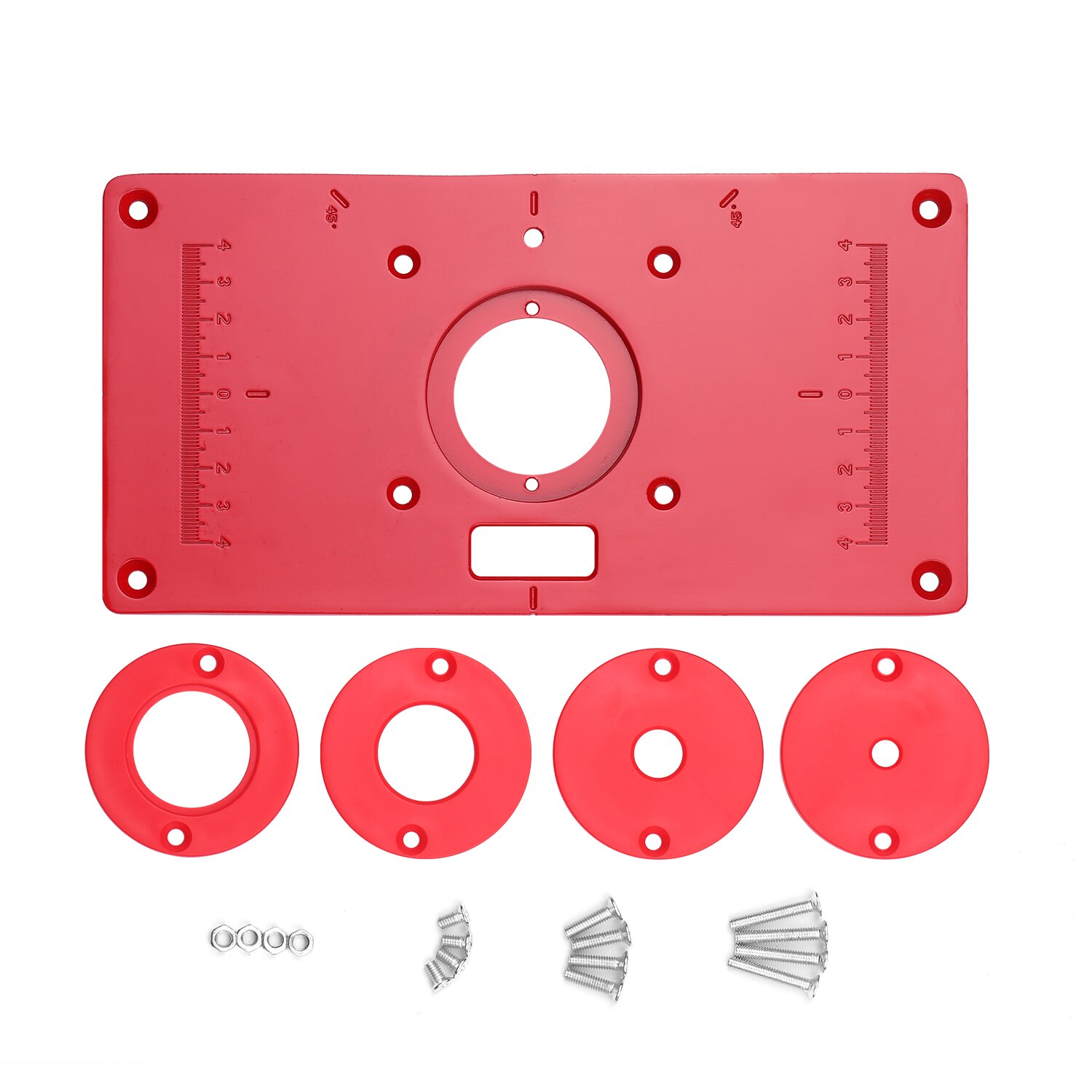 Multifunctional Router Table Aluminum Alloy Insert Plate Woodwork Benches 235x120x8mm Carpenter Trimming Machine Flip Chip Board