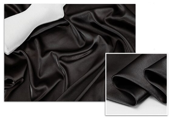 Good Soft Polyester Solid Color Satin Dress Fabric 100*150cm TJ0182: 4