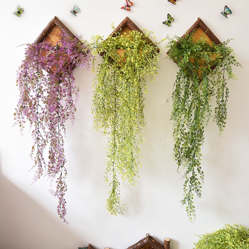 Macetas de flor para colgar en pared, contenedor de flores de madera, cestas ornamentales para colgar en la pared, macetas para jardín