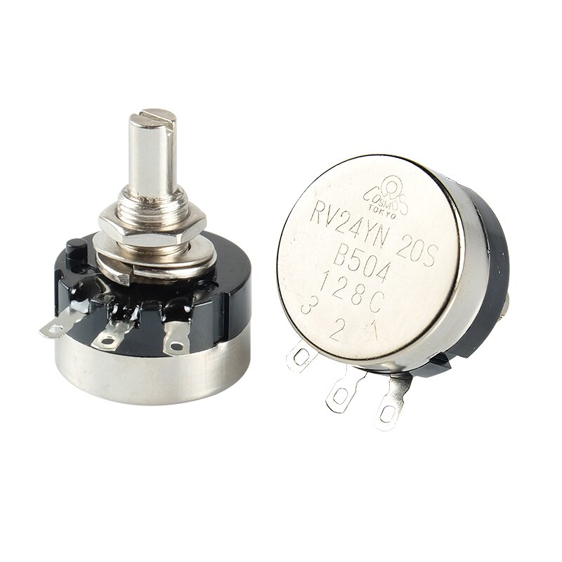 RV24YN-B504 Potentiometer and knob 2W 500K ohm carbon film governor battery car Adjustable resistance console Repair parts