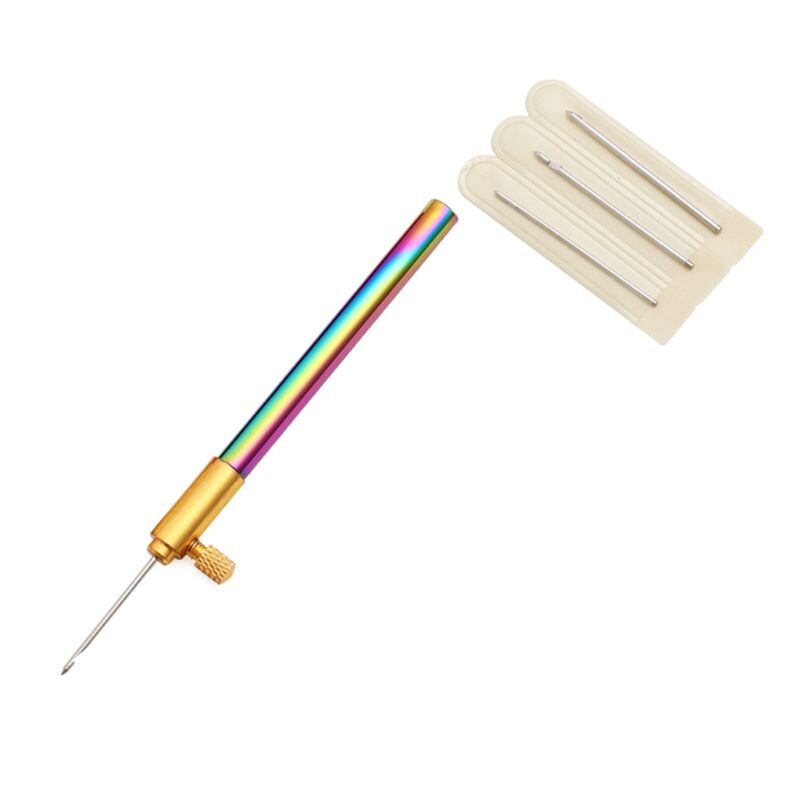 Borduurwerk Kralen Tambour Franse Haak Haak Met 3 Naalden Kraal Naaien Knit