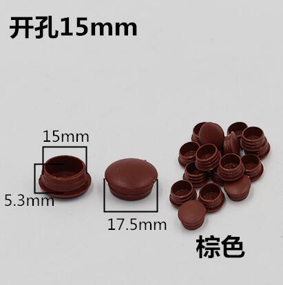 50pcs! 5-40mm round hole cover Plastic furniture decoration pressure cap stopper cupboard cabinet screw hole dust plug Hardware: 15mm
