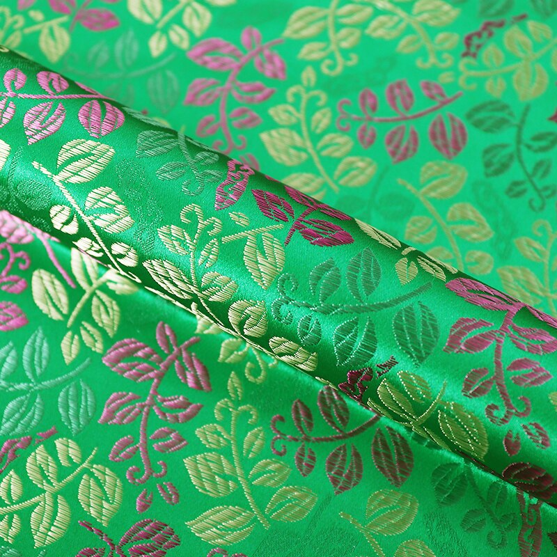 Satijn Kledij Stof Brokaat Jacquard Stoffen Materiaal Voor Naaien Cheongsam En Kimono Patchwork Steken Van Verschillende Kleuren