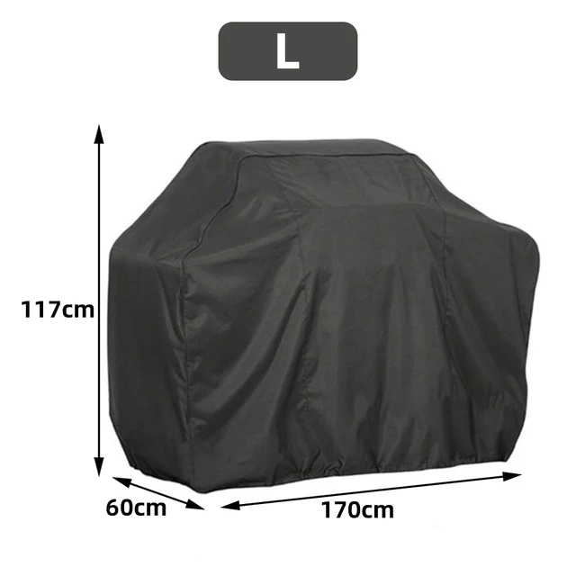 BBQ Grill Barbeque Cover Anti-Dust Waterproof Weber Heavy Duty Charbroil BBQ Cover Outdoor Rain Protective Barbecue Cover: green