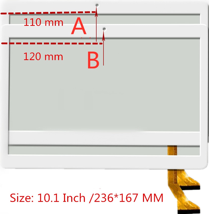 Écran tactile noir de 10.1 pouces, pour BEISTA K107, réparation et remplacement de panneaux