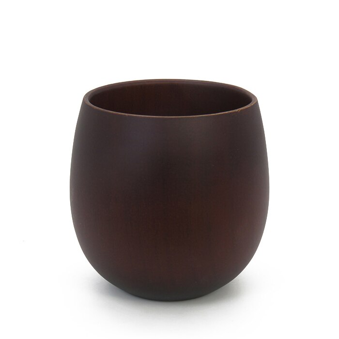 250ml Jujube bois tasse à la main isolé pour café lait jus thé eau tasse vin verre Drinkware flacon maison adulte: Black