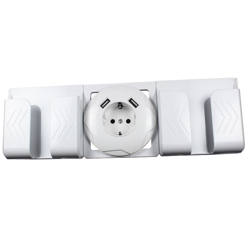 USB Wall Socket charger Double USB Port 5V 2A usb wall outlet white color LC-02