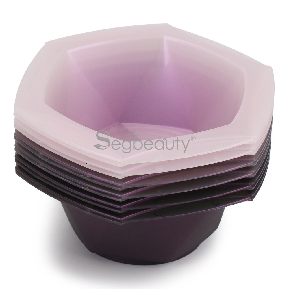 6pcs Hair Dyeing Bowls Pro Salon Hair Coloring Dye Bowls Hairdressing Styling Tools