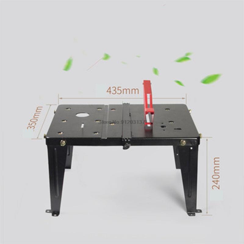 Multifunctional Woodworking Workbench High Stainless Steel Work Table Household Portable Woodworking Saw Table