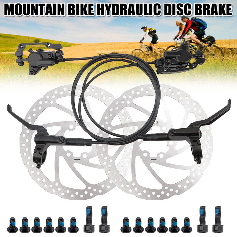 Bike Disc Brake Kit Front and Rear Caliper Bicycle Brake Levers and Rotor for Road Bike Mountain Bike N66