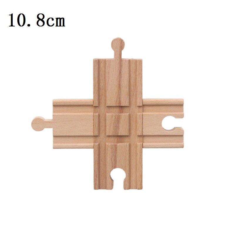 Houten Treinrails Set Trein Accessoires Switching Crossing Track Stukken Railway Blokken Speelgoed jongen: 11