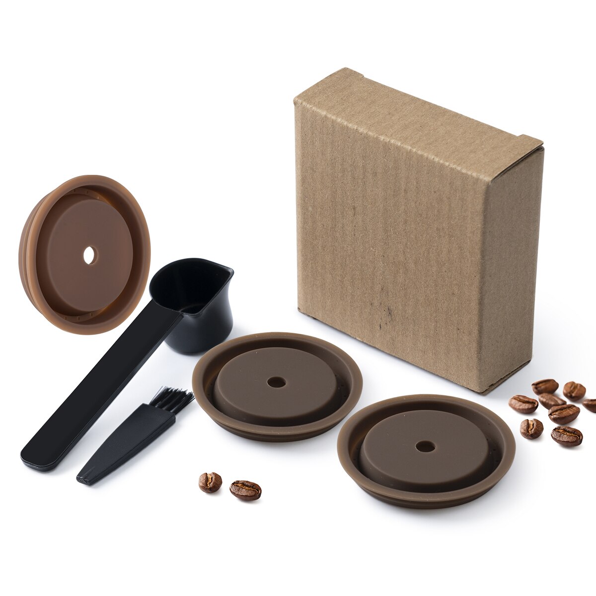Plateau de capsules de café réutilisables, peut remplacer les capsules Nespresso Vertuo et VertuoLine et compatible avec les capsules originales: 3Caps