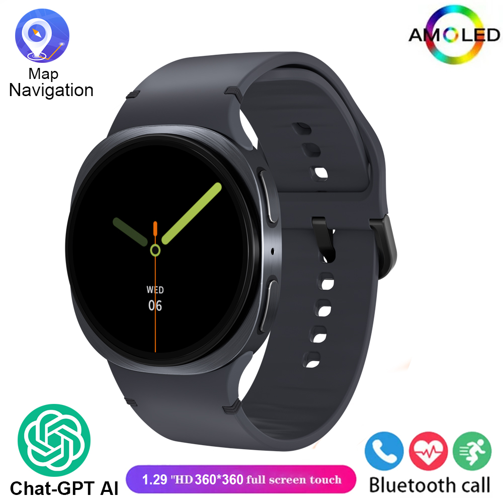 2025 Nuovi Orologi 8 Mini GPS Track Astuto Della Vigilanza Per Le Donne Degli Uomini di Salute Sport AMOLED Frequenza Cardiaca Chiamata Bluetooth Smartwatch Impermeabile: BIANCO