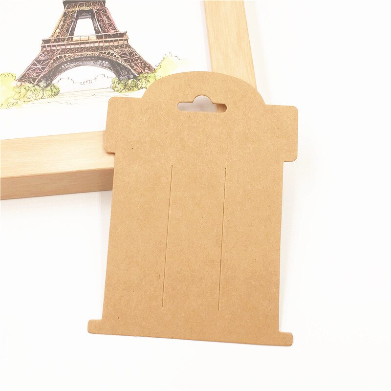 20 unids/lote de tarjetas de Clip de pelo Kraft de 11x8cm para el embalaje de tarjetas para exhibir joyería accesorios para el cabello tarjetas de embalaje: a19