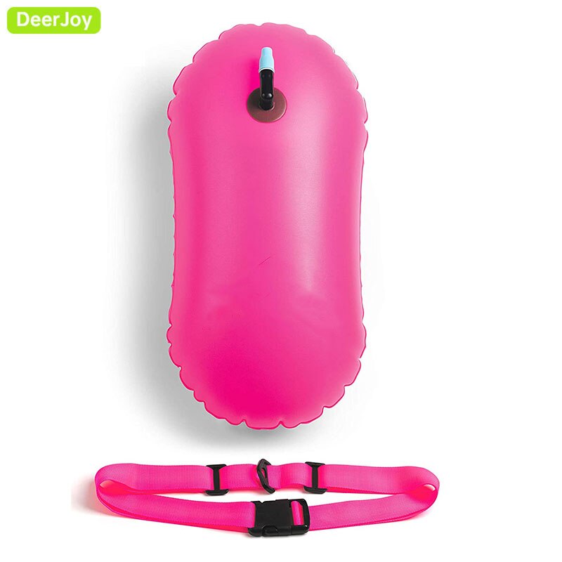 Deerjoy Zwemmen Boei Veiligheid Voor Zwemmers Zwemmen Veiligheid Float Voor Open Water En Triathlon Zwemmen Bubble Voor Veiliger Zwemmen Training: Roze