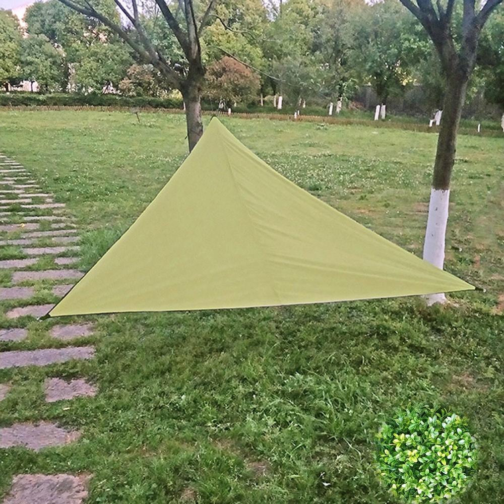 Uv beskyttelse baldakin udendørs skygge trekantet regntæt soltæt fortelt 20 x 20 x 20ft haveartikler til terrasse, børn sandkasse ww: Militærgrøn / 12 x 12 x 12ft