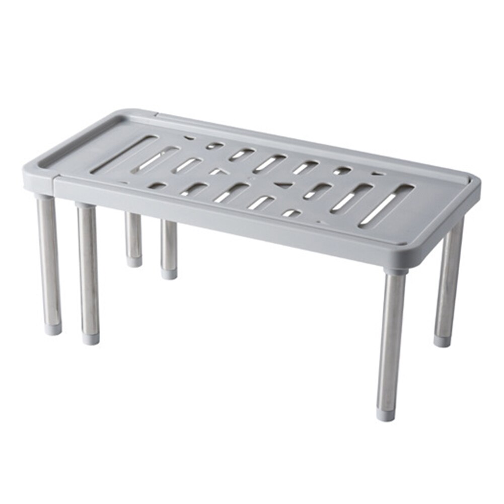 Étagère de rangement de cuisine multifonctionnelle en acier inoxydable, organisateur d'épices, étagère à chaussures, organisateur d'armoire de rangement de cuisine, porte-outils: Gris clair