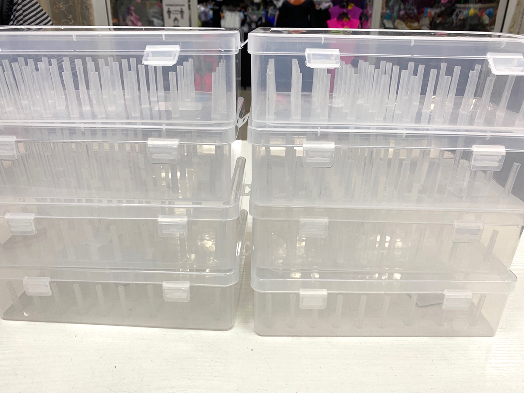 42 Axis Sewing Threads Box Thread Bobbins Empty Sewing Reel Box Sewing Box Transparent Needle Wire Storage Organizer Containers