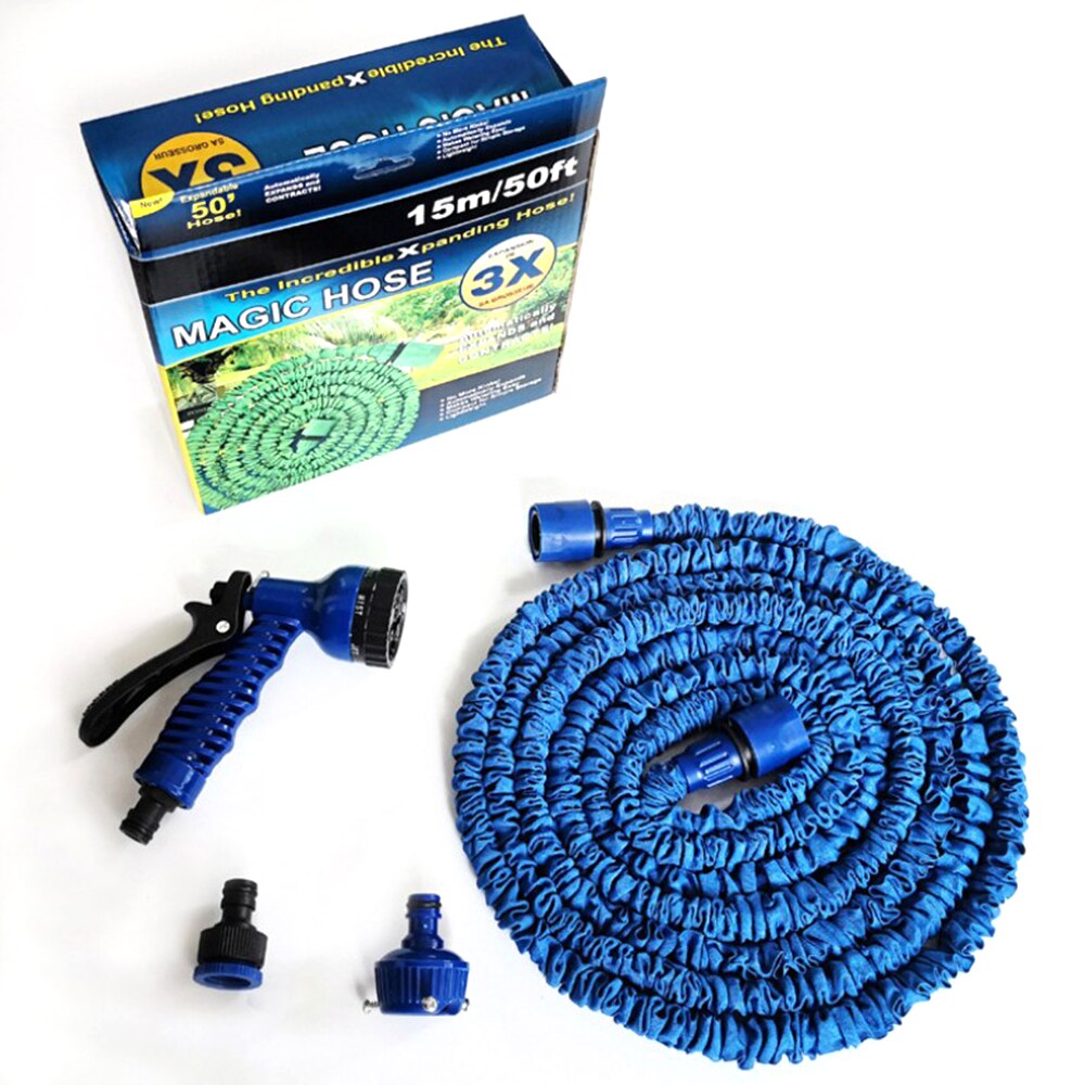 25Ft-100Ft Expandable Garden Hose Watering Hoses Pipe With Spray Gun Car Wash Magic Flexible Water Hose