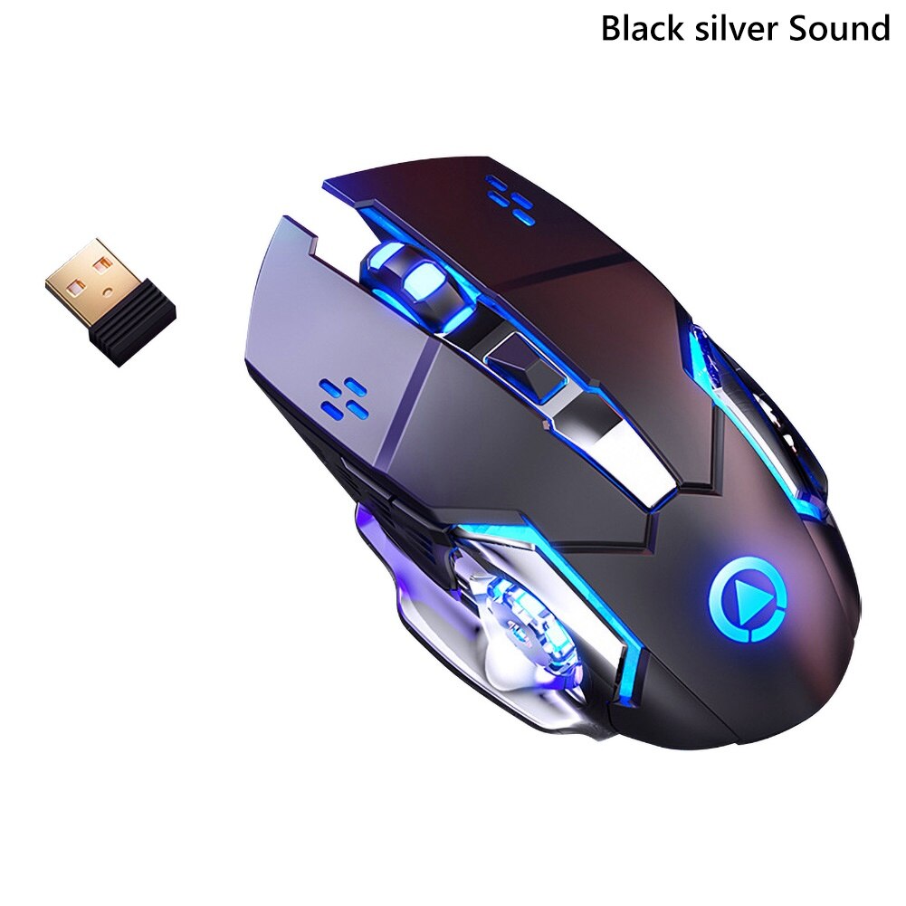 2.4G Draadloze Muis Oplaadbare Mouse Verstelbare Dpi Led Backlight Gaming Muis Voor Pc Laptops Thuis Kantoor Draadloze Muis