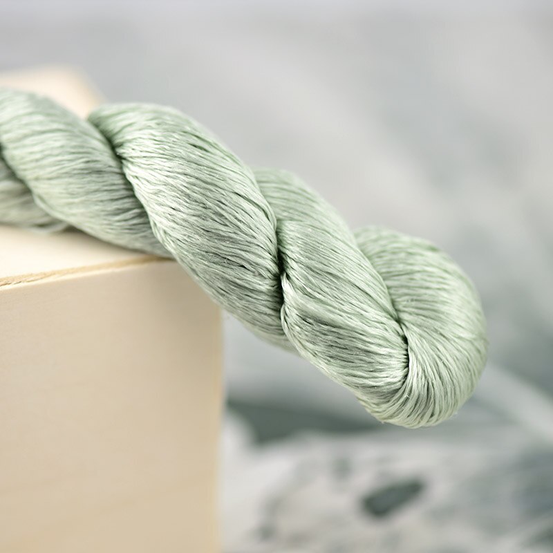 Jedwabne nici robić haftowania/100% nici jedwabne/rękojeść ręczny haftować ściegiem krzyżykowym/kolor zielonego mchu/6 czyste kolory: 1