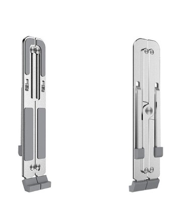 Bærbar stativ sammenklappelig med køleventilatorunderlag bærbar stativholder aluminiumslegering tabletholder: Splint 1