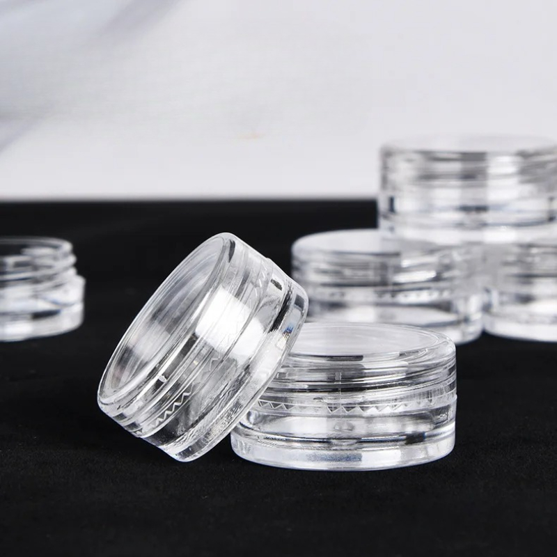 50/20/10 stk. 2-5g klare cremekrukker, mini kosmetikflasker, beholdere, gennemsigtig krukke til neglekunst, lille klar dåse, dåse til balsam