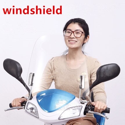 voorruit voor elektrische fiets, elektrische scooter, elektrische motorfiets, motorfiets/universele voorruiten/windgeleiders