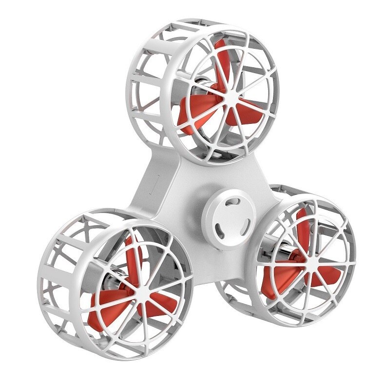 Spinner volant jouet Spinner fléchettes Mini Rechargeable automatique rotatif à basse vitesse volant Fidget Spiner jouets anti-pression jouet: WHITE
