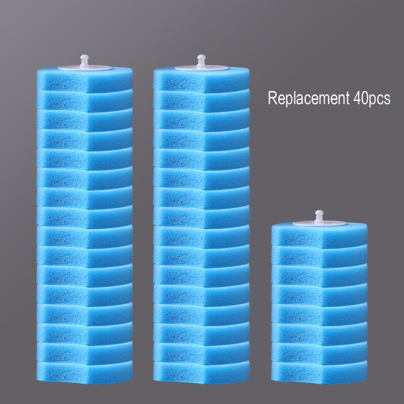 Cabeça de escova substituível da escova do toalete do banheiro descartável e conjunto do êmbolo com punho longo nenhum canto morto escova de limpeza: Replacement 40