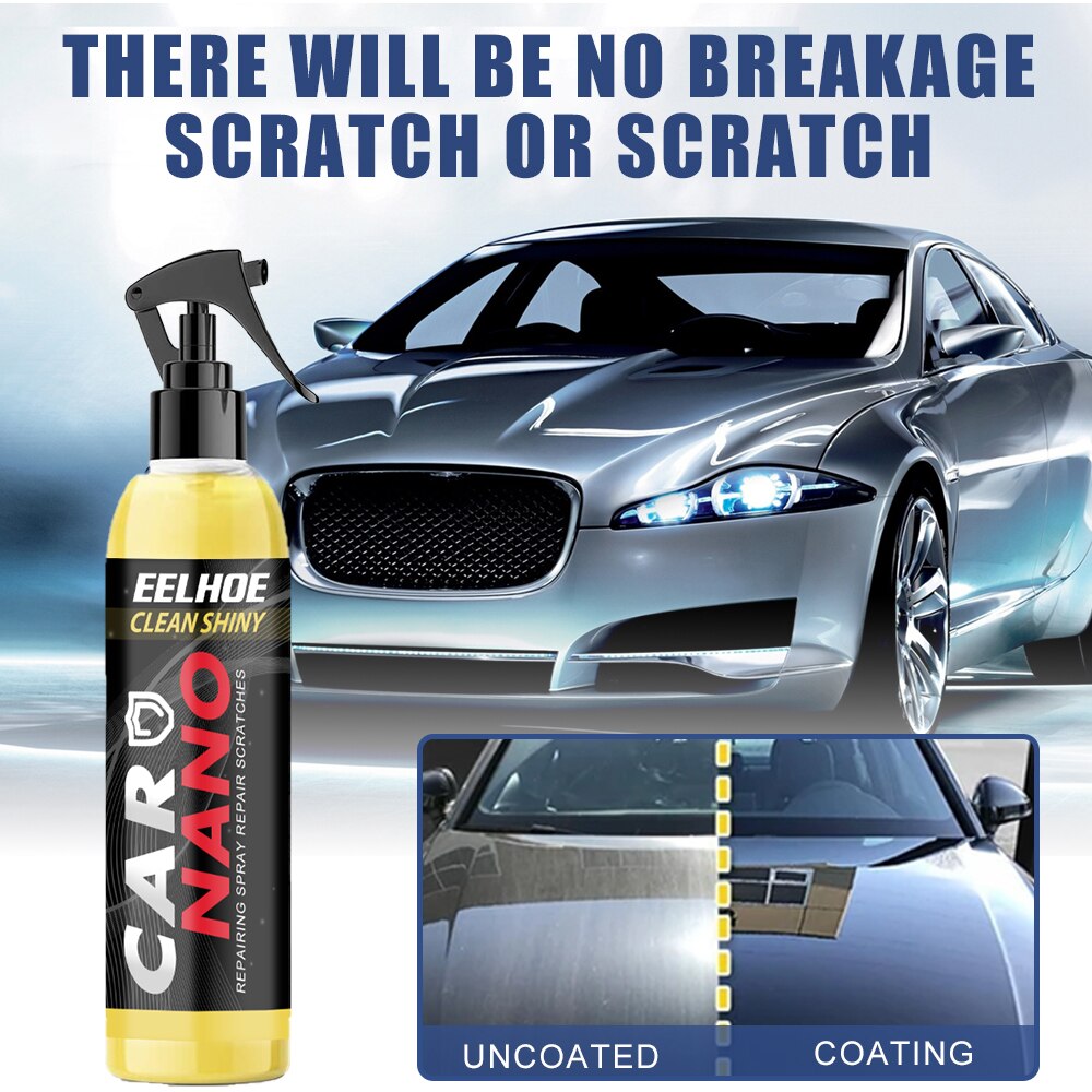 Spray de cire liquide anti-rayures pour verre de voiture, 250ML, produit de polissage hydrophobe hybride pour voiture