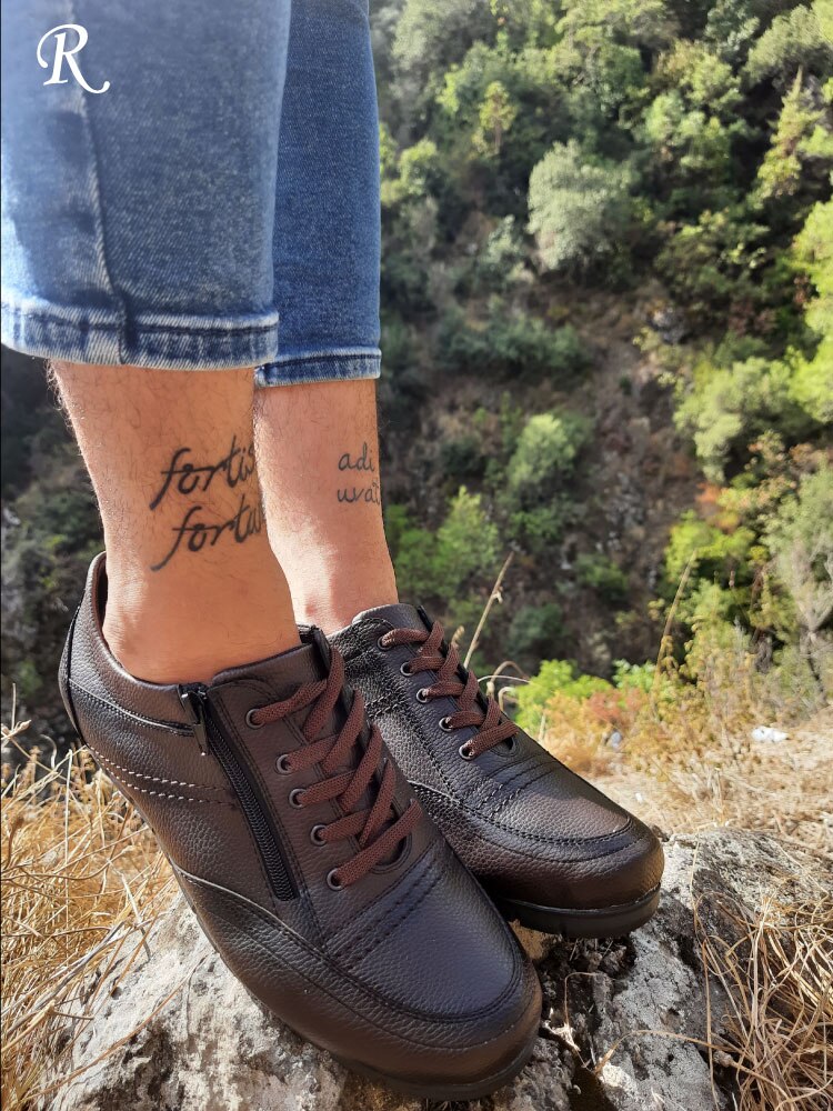 Lente ademende schoenen zakenman casual laarzen dagelijks gebruik jurk onder broek handgemaakte schoen kalkoen zwart bruin