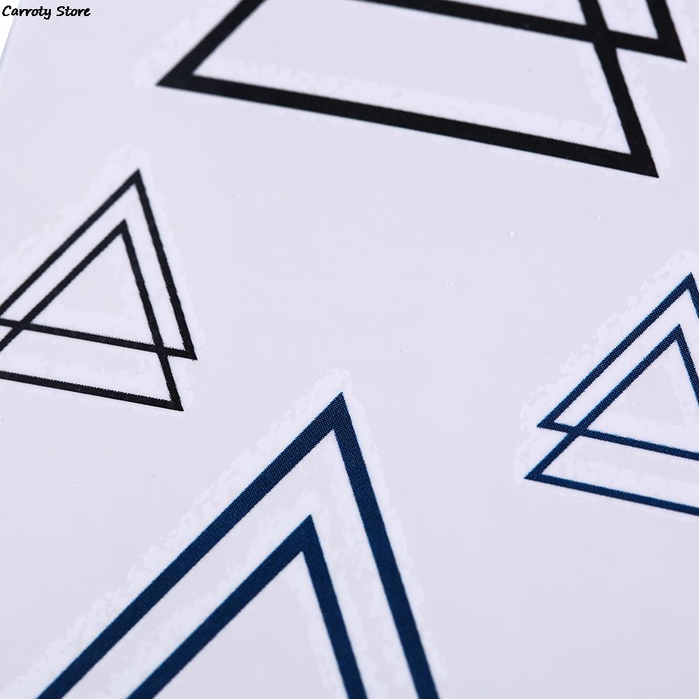 Trekant tatoveringer moderne stil unisex kropstatoveringer kropsmaling vandtætte tatoveringer geometriske midlertidige tatoveringer