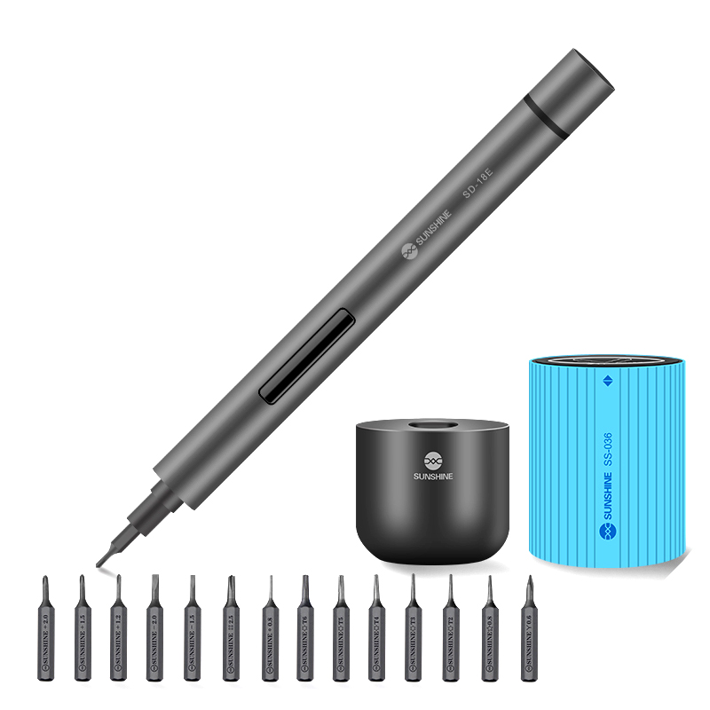 Hög precision elektrisk skruvmejsel set  s2 legerat stål med mini skruvmejsel förvaringsbox för kamera mobiltelefon ipad reparation
