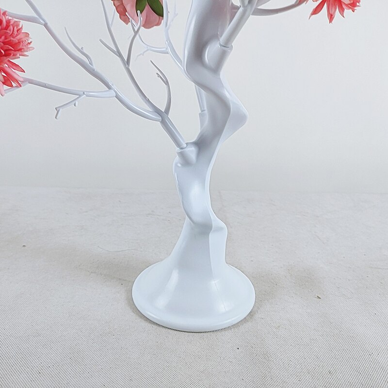 60cm White Easter Tree with Lights Decorative For Hang Ornaments Twig Tree