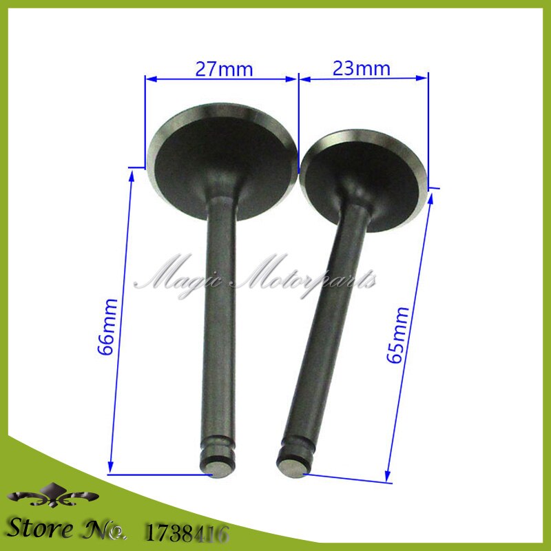 23mm 27mm Intake Exhaust Valves For Lifan YX 125cc 140cc Engine WPB Orion Thumpstar Atomic Pitpro DHZ SSR Piranha Pit Dirt Bike