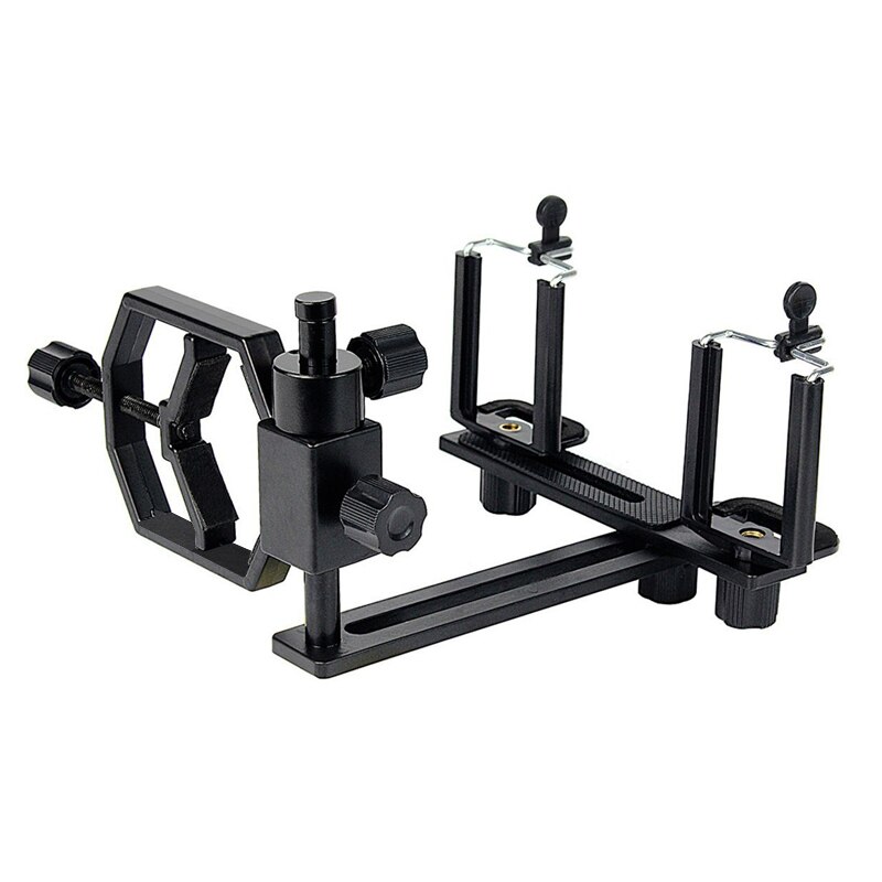 Datyson Universal Digital Camera Cell Phone Bracket Support Holder Mount Spotting Scopes Telescope Adapter Multifunction: Two Phone Brackets