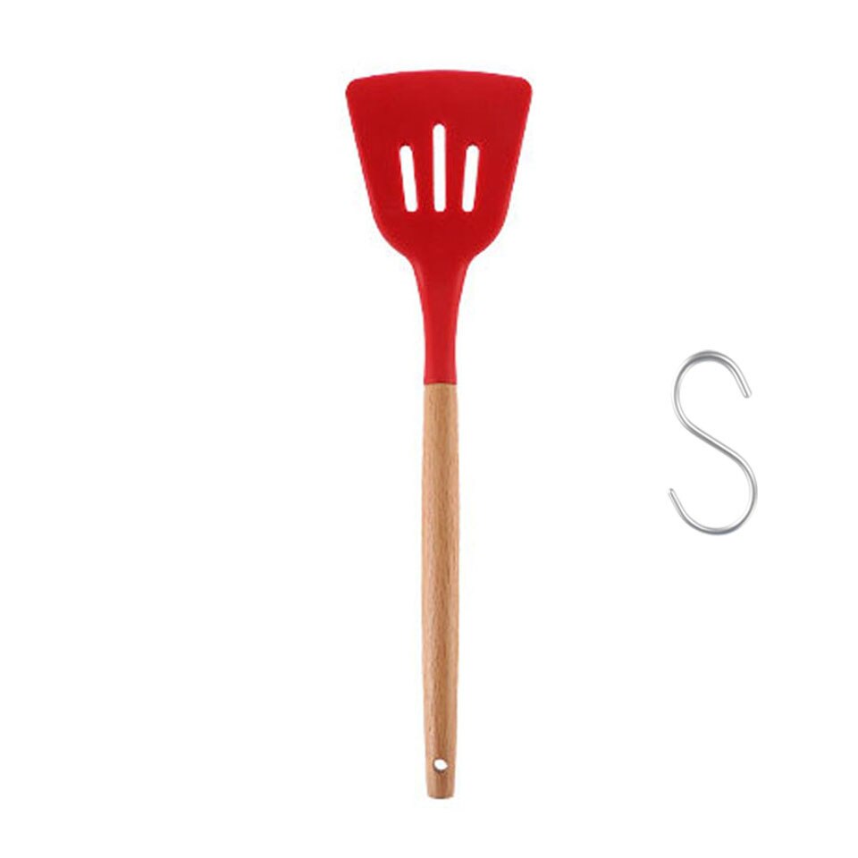 Herramientas de cocina, espátula de silicona, levantadores de alimentos antiadherentes, utensilios de cocina para el hogar: Red