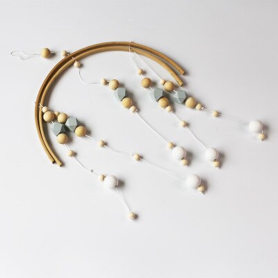 52 Cm * 32 Cm Diy Macaron Kleur Houten Bal Decor Banner Babykamer Decoratie Beddengoed Bumpers Kids Party Ballen kids Girls Room Decor: E