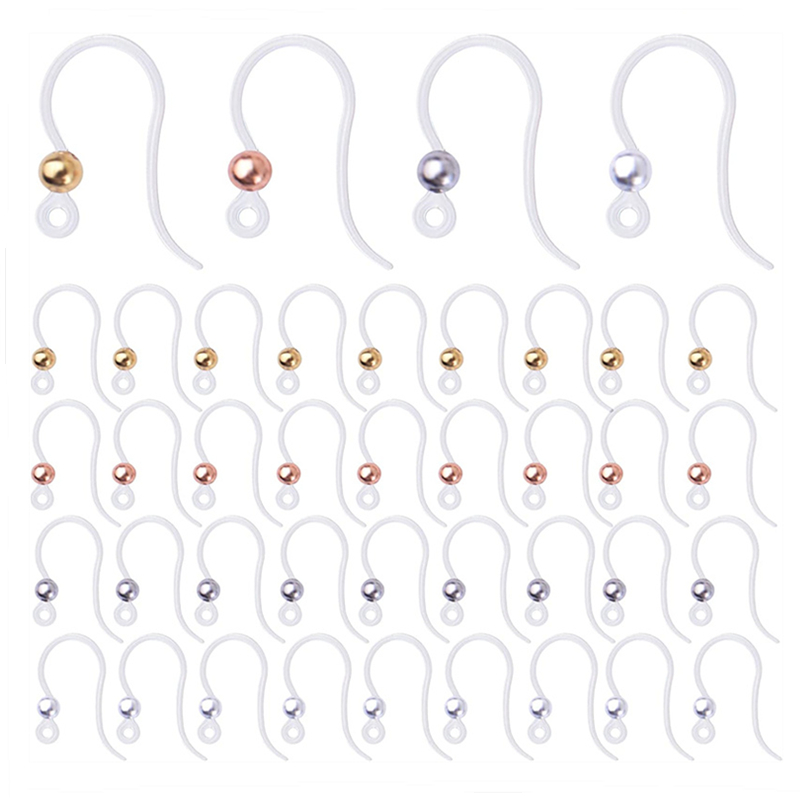 20pz 12x16mm ganci per orecchini in resina filo per orecchini ipoallergenici per gioielli in acciaio chirurgico fai da te che fanno forniture accessori materiali
