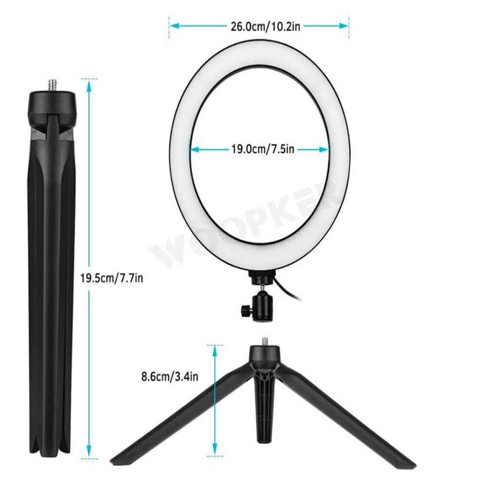 Telefoon Led Light Ring Selfie Ring Lamp Fotografie Video Live Studio Vulling Light Photo Voor Smartphone